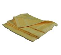 Gözze - Set de 4 toallas de aseo, Suave y absorbente, Algodón, 30 x 30 cm - Dorado
