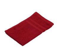 Gözze - Set de 4 toallas de invitados, Suave y absorbente, Algodón, 30 x 50 cm - Burdeos