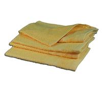 Gözze - Set de 4 toallas de invitados, Suave y absorbente, Algodón, 30 x 50 cm - Dorado