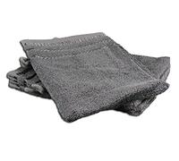 Gözze - Set de manoplas de baño, 4 unidades, Berlin, Algodón, 17 x 24 cm - Gris antracita