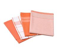 Gözze - Set de paños de cocina, 4 unidades, Tejido Jacquard 100%, Alta densidad de material (200 g/m²), 50 x 70 cm - Terra