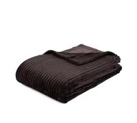 Gözze - Suave manta con aspecto de pana, 1620g/Stück, 150 x 200 cm - Marrón oscuro