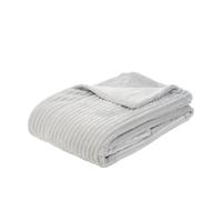 Gözze - Suave manta con aspecto de pana, 1620g/Stück, 150 x 200 cm - Plateado