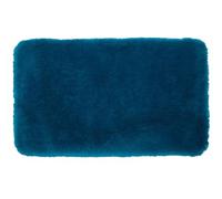 Gözze - Tapis de bain Deluxe à poils extra hauts, 100% polyester (microfibres), Avec revêtement antidérapant, 50 x 70 cm - pétrole