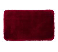 Gözze - Tapis de bain Deluxe à poils extra longs, 100% polyester (microfibres), Avec revêtement antidérapant, 70 x 120 cm - Bordeaux