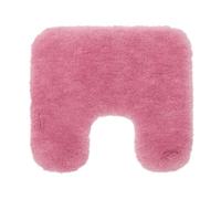 Gözze - Tapis de bain Deluxe avec découpe et poils extra hauts, 100% polyester (microfibres), Avec revêtement antidérapant, 50 x 45 cm - vieux rose