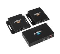 gofanco Divisor Extensor HDMI 1x2 de 1080p sobre CAT6/7 - Salidas HDMI Dobles en Cada RX, hasta 50 m, HDCP 1.4, PoC, gestión EDID, Bucle, extensión IR, Baja latencia, Audio de 7.1 Canales (HDExt2P)