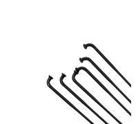 GOFDASY 12 pilares curvados en J para radios de bicicleta, calibre 14G, 2,0 mm, acero inoxidable (J-Bend 302 mm)