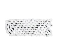 GOFDASY Bicicleta MTB de carretera de 1/2 x 1/8 pulgadas, cadena fija de una sola velocidad, 96 eslabones (blanco)