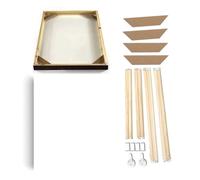 GOFDASY Marcos de madera personalizados para bricolaje, 50 x 100, 60 x 90, 70 x 140 pulgadas, marcos de fotos de pared, lienzo, pintura para decoración de habitación, marco de póster (altura 120 cm,