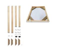 GOFDASY Venta directa de fábrica, marco de madera y marco de manualidades avanzado, marco de pintura simple, marco de lienzo de pared de madera maciza de pino, marco de bricolaje (altura 55 + 60