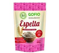Gofio de Espelta Integral, Grano Tostado y Molido, 100% Cereal, 400 g. Pack de 2