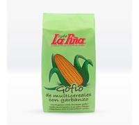 Gofio La Piña Multicereales con Garbanzo 500g | Gofio Canario de Cereales y Legumbre Tostados | Fuente Natural de Fibra y Proteínas Vegetales | Rico en Minerales | Ideal para Desayunos y Recetas