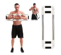 GoFitness Barra Push Down - Extensor de Pecho - Equipo de Entrenamiento en Casa para Pecho, Brazos, Hombros, Abdominales y Espalda - Aparatos de Ejercicio Resorte para Casa o de Viaje