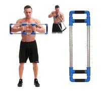 GoFitness Barra Push Down - Extensor de Pecho - Equipo de Entrenamiento en Casa para Pecho, Brazos, Hombros, Abdominales y Espalda - Aparatos de Ejercicio Resorte para Casa o de Viaje