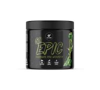 GoFitness Nutrition - GO EPIC - 260 g - Sabor Sour Green Apple, Energía Intensa, Fórmula Explosiva, Pre-Entrenamiento Efectivo