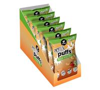 GoFitness Nutrition - Protein Puffs - 6-Pack - Sabor Hot Fuego, Snack Proteico Crujiente, Alto en Proteína, Bajo en Grasa