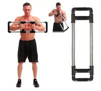 GoFitness Push Down Bar Máquina - Entrenador de Musculación para Pectorales en Casa, Ejercicios para Pecho, Brazos, Hombros, Abdominales y Espalda - Equipo de Entrenamiento para el Tren Superior