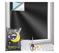 Gofodsil Estor opaco enrollable sin agujeros, 300 x 145 cm, con 20 cierres de y 12 ventosas, oscurecimiento de ventana cortado al tamaño necesario para dormitorio, habitación de los niños, viajes