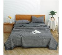 GOFOHIMI Colcha Acolchada 100% Algodón Edredón Reversible Estampada a Cuadros Colcha, Ligero y Transpirable, para Verano Cama Matrimonio Individual