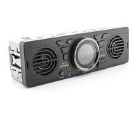 GOFORJUMP 1 DIN 12V Radio para el Coche Reproductor de Audio MP3 Bluetooth Estéreo Manos Libres FM Incorporado 2 parlantes Admite reproducción de Audio USB SD AUX