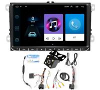 GOFORJUMP 2 DIN Android 9 "GPS Navigation Car Stereo Radio Media Player para Bora Golf VW Polo Volkswagen Passat B6 B7 Touran con cámara de visión Trasera