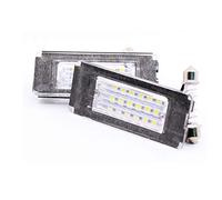 GOFORJUMP 2pcs / Lot 18LED 3528SMD luz de la Placa de matrícula para B/MW Mini Cooper R56 Blanco Brillante