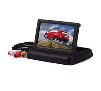 GOFORJUMP 4.3 Pulgadas Plegable TFT LCD Monitor Vista Posterior del Coche Sistema de Color con Entrada de Video de 2 Canales Reproductor de Video para Auto