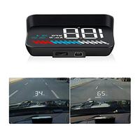 GOFORJUMP HUD OBD Head Up Display OBD2 + GPS Sistema Dual M7Head Up Display GPS Sobrecargado Head Head Display Up OBD2 HUD Display M7