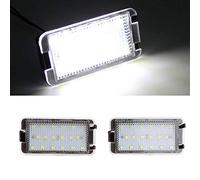 GOFORJUMP Luz de matrícula LED Super brillante 2X18SMD Canbus para 99-05 S/eat Leon 1M 04-09 Altea Arosa Córdoba MK1 MK2 Ibiza Toledo 5P