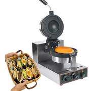 Gofre Para Hamburguesas MáQuina Para Hacer SáNdwiches, Prensa Para SáNdwiches De Uso DoméStico Y Comercial, Prensa EléCtrica Antiadherente,Temperatura Ajustable 50~300°C,SartéN Antiadherente(Single)