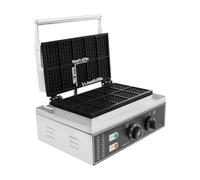 Gofrera 10 unidades, 1550 W, 50-300 °C, antiadherente, para gofres y | Acero inoxidable 201, plástico, 1550 W, 50-300 °C, 10 gofres por paso, antiadherente, para casa, cafetería, panadería