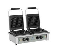 Gofrera - 2 x 2.000 W - rectangular | Royal Catering