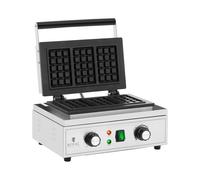 Gofrera - 3 gofres belgas - 1500 W - 50 - 300 °C - temporizador: 0 - 5 min - Royal Catering