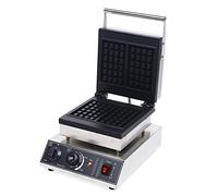 Gofrera belga, máquina para gofres belgas, máquina de gofres de acero inoxidable, eléctrica, gofres, máquina para hacer gofres antiadherentes, 1500 W