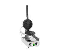 Royal Catering Gofrera Tipo Bubble Máquina de Waffles RCPMW-1400K (Potencia: 1.400 W, Temperatura: 50-250 °C, Temporizador: 0-5 min)