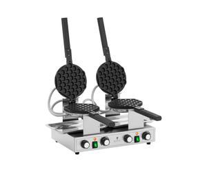 Gofrera bubble - 2 x 1400 W - 50 - 250 °C - temporizador: 0 - 5 min - Royal Catering