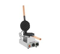 Royal Catering Gofrera con Base de Burbujas Bubble Waffle Maker RCWM-1400-B (1.415 W, Acero inoxidable y Aluminio, Temperatura 50-250 °C)