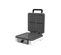 Cecotec Gofrera Eléctrica Fun Gofrestone 4Inox. 1200 W, Acero Inoxidable, 4 Gofres a la vez, Revestimiento antiadherente Rockstone, Temperatura ajustable