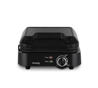 Gofrera Compacta H.koenig, 2 Placas 8,5 X 14,5 Cm, 1200 W, Negra