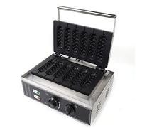 Gofrera de acero inoxidable, gofres en el mango, palitos de maíz, perritos calientes, comerciales, máquina de gofres, antiadherente, para hacer gofres comerciales, máquina de gofres francesa, 1500 W