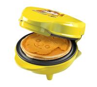 Gofrera de Paw Patrol Mini Gofrera con placa especial "Rubble", tamaño gofre: Ø 10 cm, tamaño ideal para niños, para cumpleaños o como regalo, producto oficial, color: amarillo