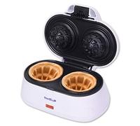 Gofrera Doble en Forma de Tazón de StarBlue - Prepara Gofres en Cuestión de Minutos 220-240V 50/60Hz 1200W, Enchufe del Reino Unido, adaptador para Europa incluido