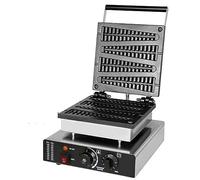 Gofrera eléctrica Gaufriers, máquina for hornear tortitas con calentamiento lateral doble, parrilla for salchichas for perros calientes, bocadillos for gofres Fácil de limpiar