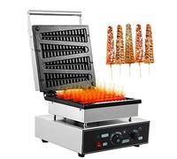 Gofrera Máquina de Gofre con Forma de Árbol de Navidad Commercial Waffle Maker Waflera con Moldes Antiadherentes y de Cocción Profunda Temperatura Ajustable