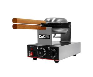 Gofrera MonsterShop Kukoo Individual Rotativa Acero Inoxidable 1000W