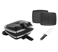 Gofrera Super 2 Antiadherente Negro - multifuncional para gofres y obleas