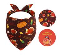 Gofshy Bandana para perro de Acción de Gracias, 1 unidad, bufanda triangular reversible para niños y niñas, accesorios para perros pequeños y gatos XS