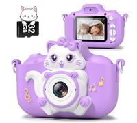 Gofunly Camara Fotos Infantil, 2,0 Pulgadas Camara de Fotos para Niños con Tarjeta de 32GB, 1080P HD Selfie Video Cámara Digital para Niños, Regalos Ideales para Niños y Niñas de 3-12 Años