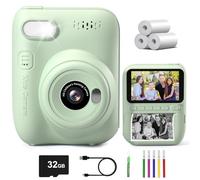 Gofunly Camara Fotos Infantil Instantanea, 3,0 Pulgadas de Pantalla Grande HD 1080P Camara Fotos Infantil con Tarjeta de 32GB, Selfie Video Cámara Instantánea para Niños de 3-12 Años, Regalos Juguete